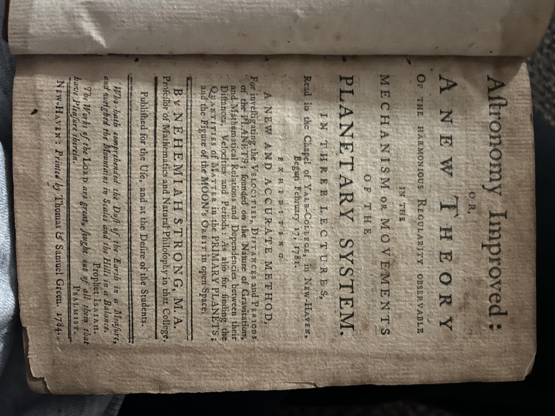 Astronomy Book printed 1784