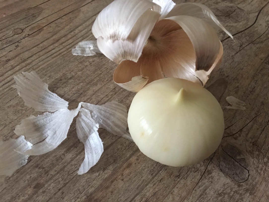 This garlic that doesn’t have separate cloves, it’s just one solid piece