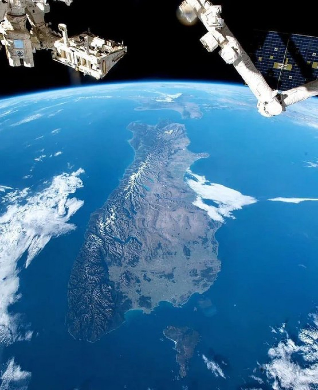 New Zealand seen from the International Space Station