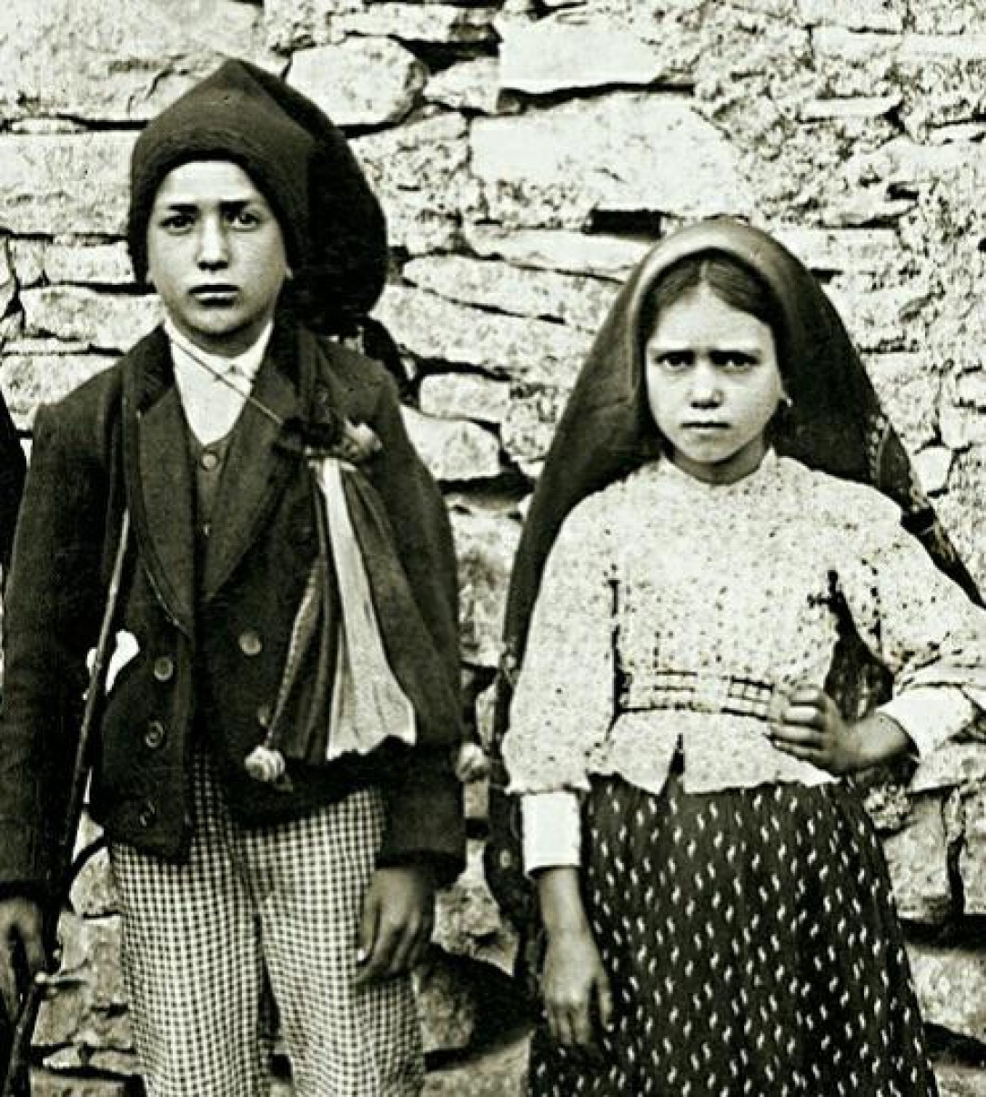 Saint Francisco and Jacinta Marto, two of the visionary children of Fatima who received the apparitions of Our Lady and the Angel of Portugal