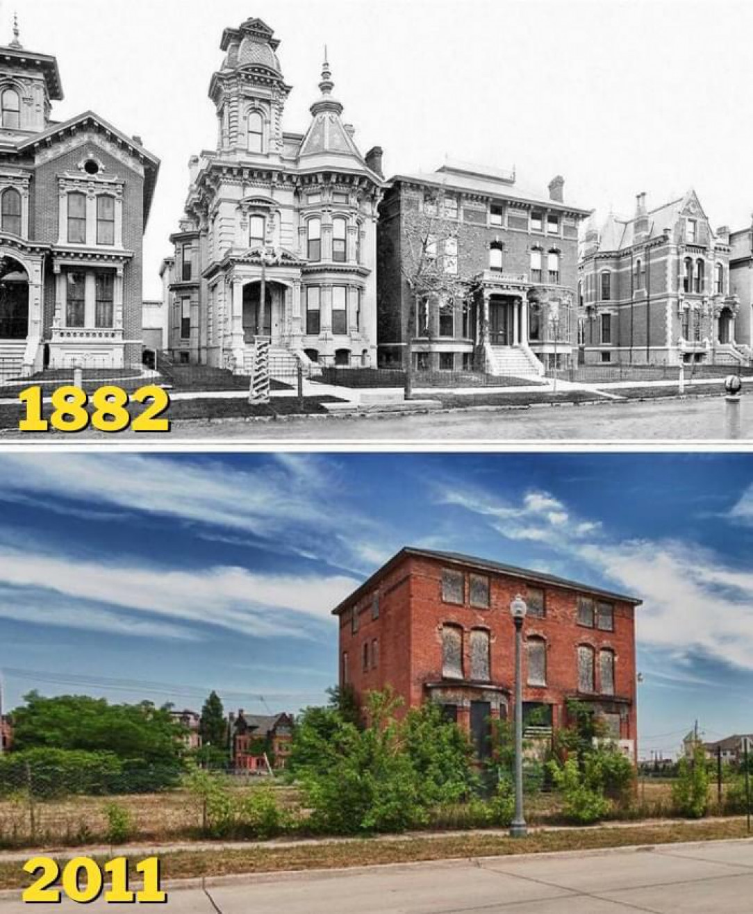 Detroit, Michigan. Then &amp;amp; now