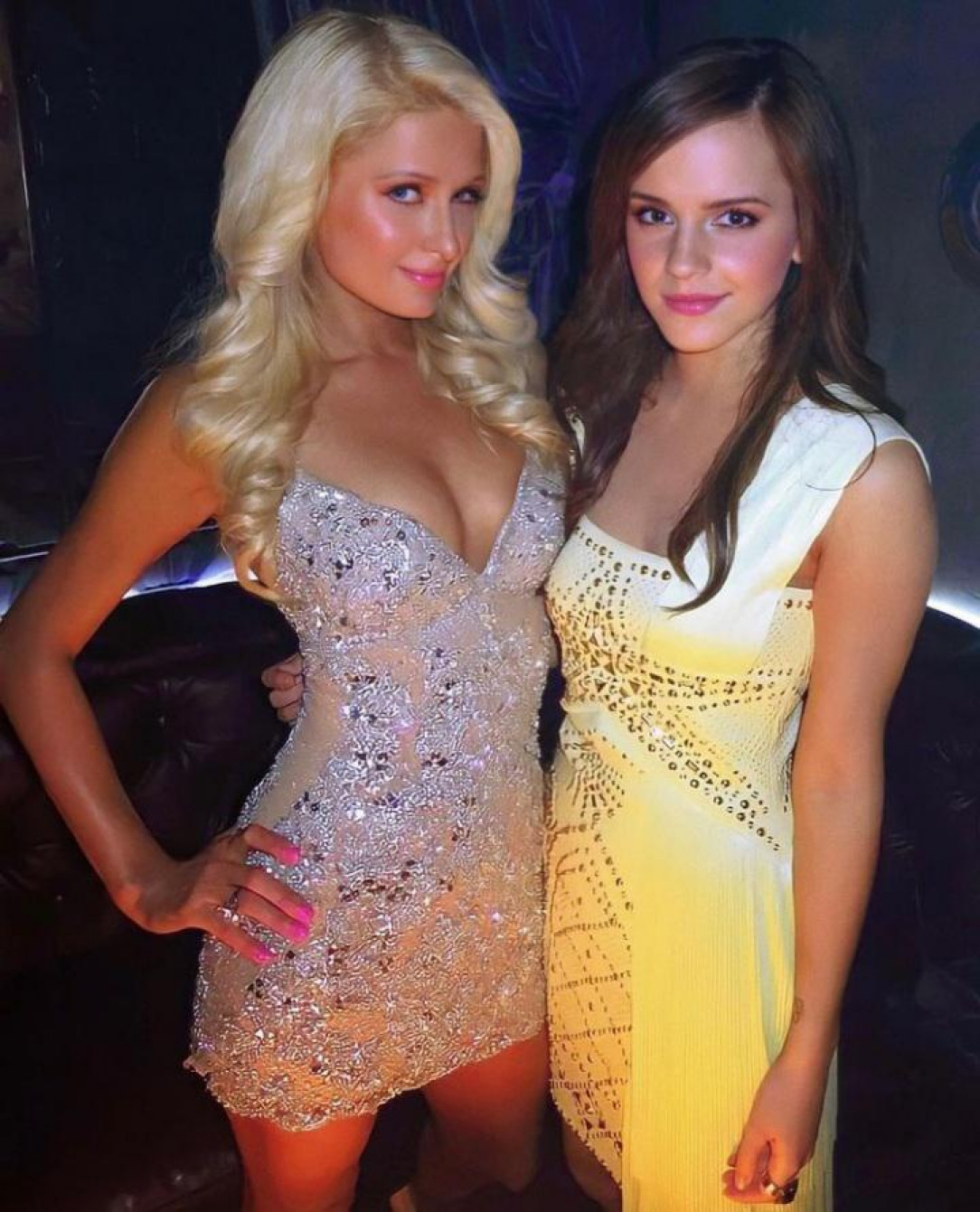 Emma and Paris Hilton