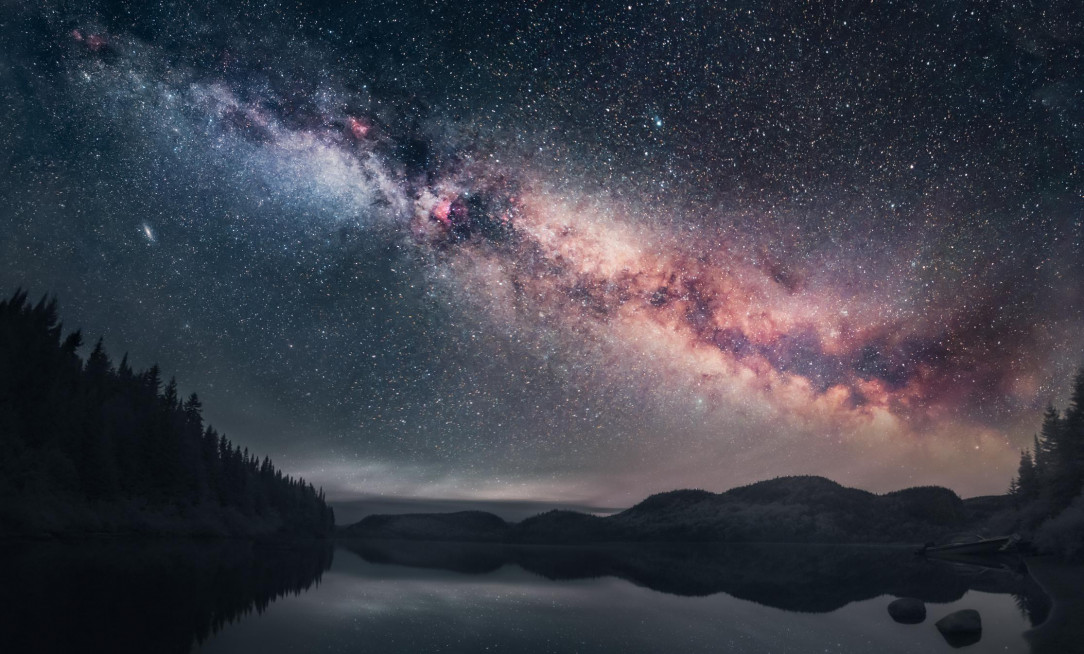 The Milky Way over Petit Lac Batiscan