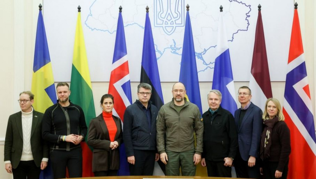 Nordic and Baltic FMs visited Kyiv today