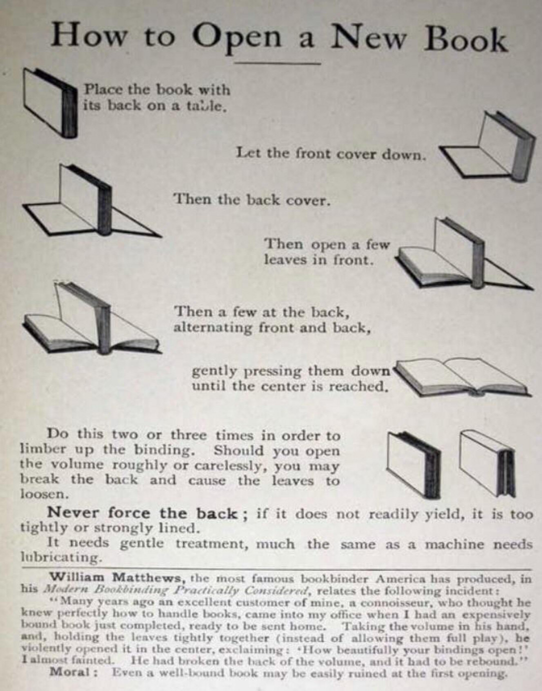 How to open a new book
