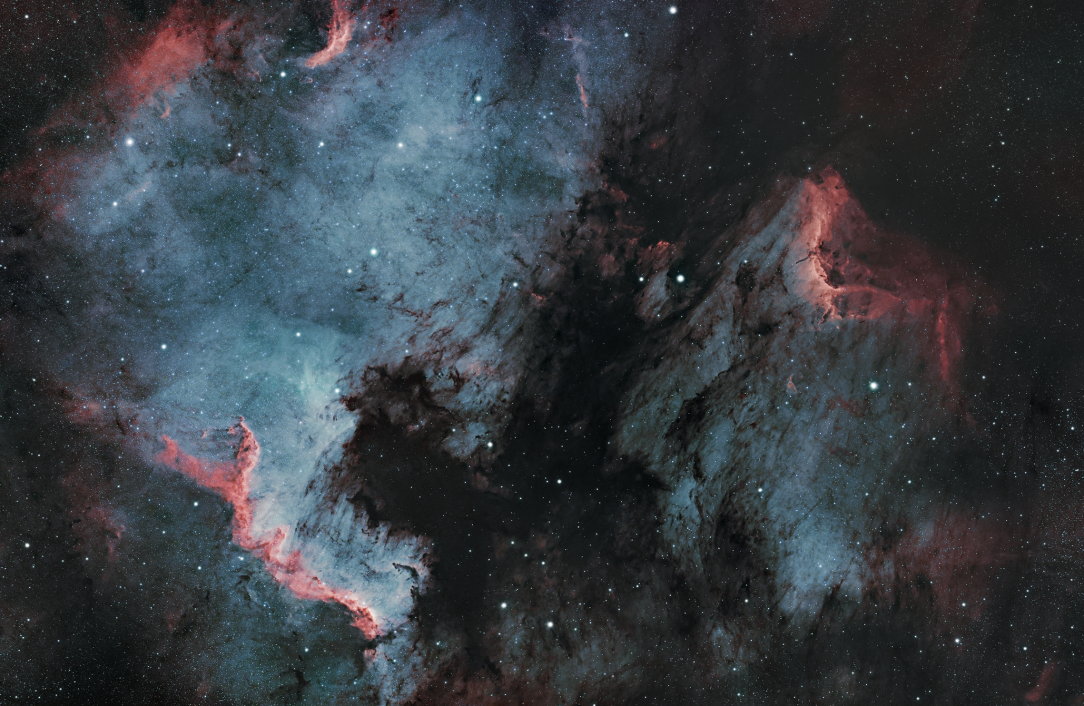 The North America Nebula (4-Panel Mosaic)