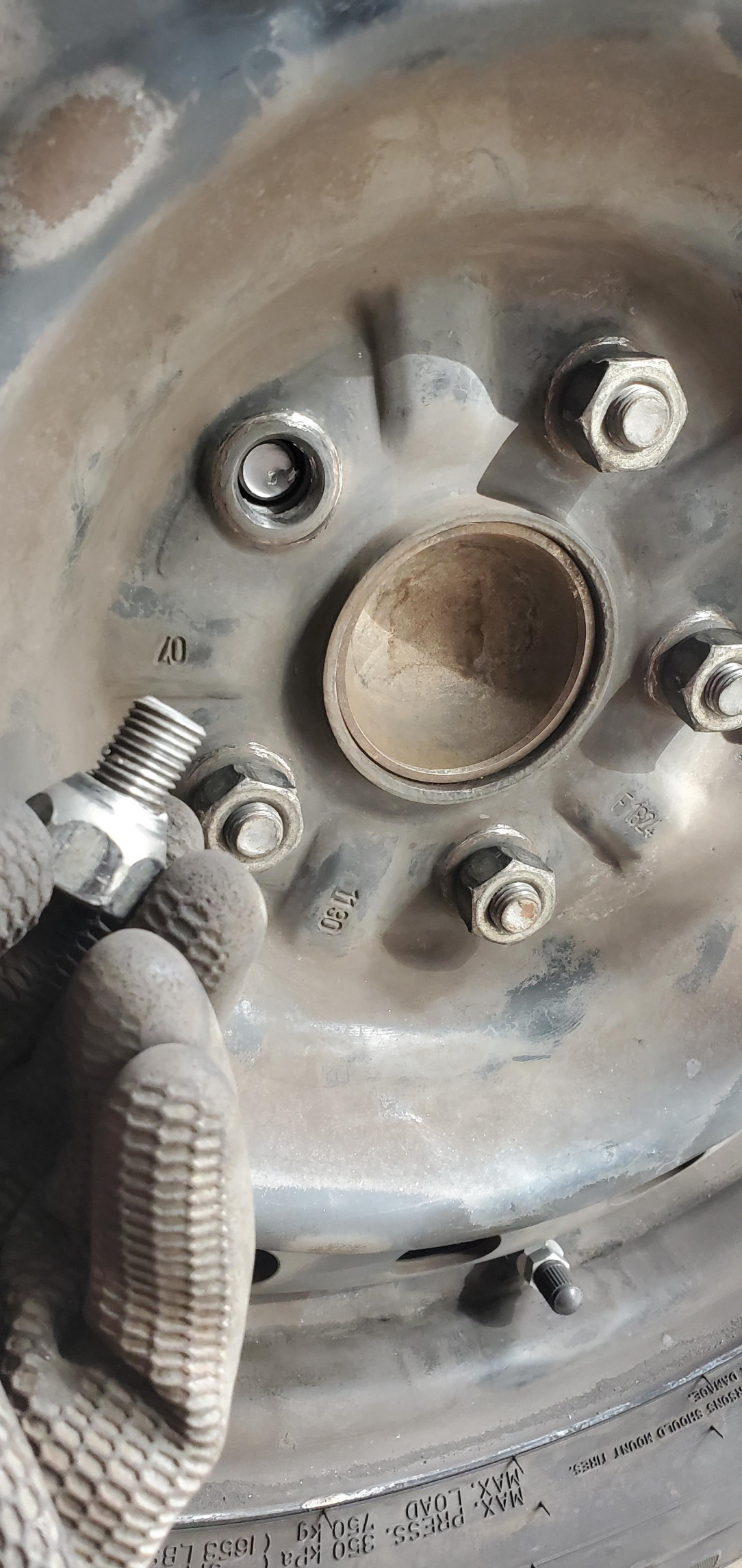 After a simple brake job turned into a complicated repair, this was the last lugnut to tighten