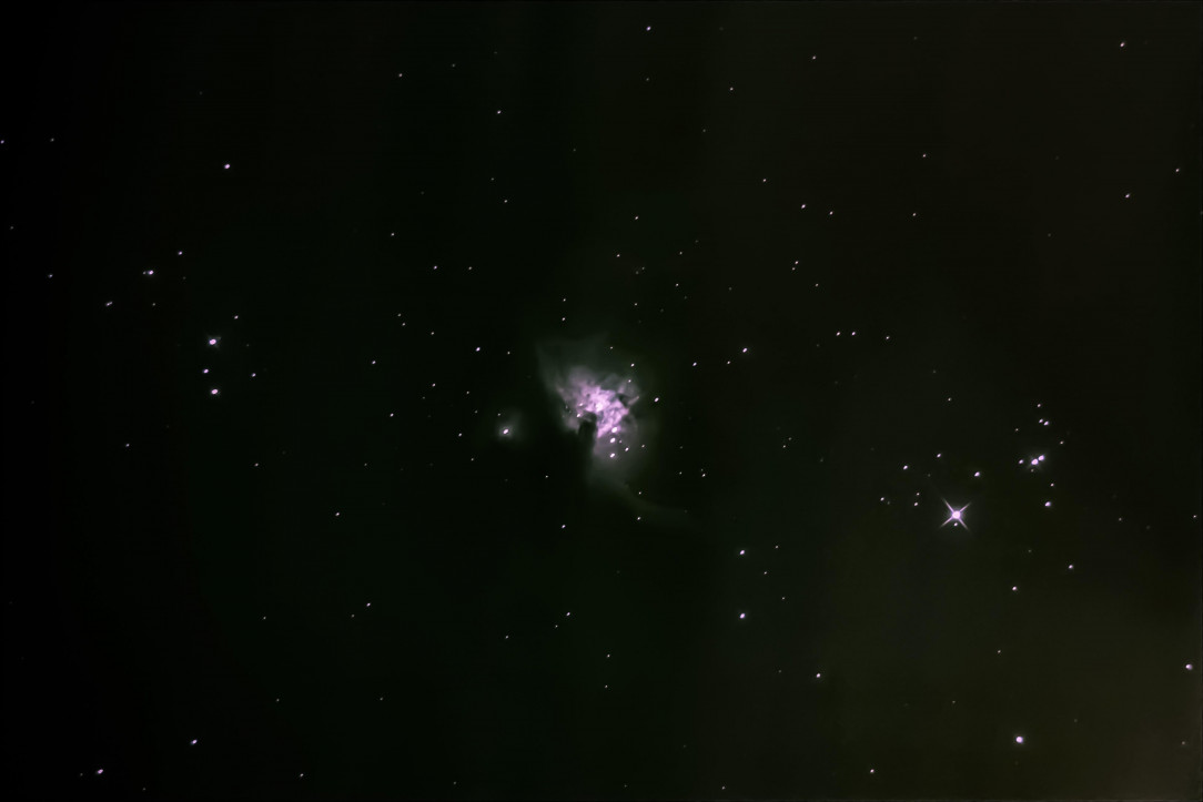 Orion Nebula under Bortle 9 Skies (Untracked)