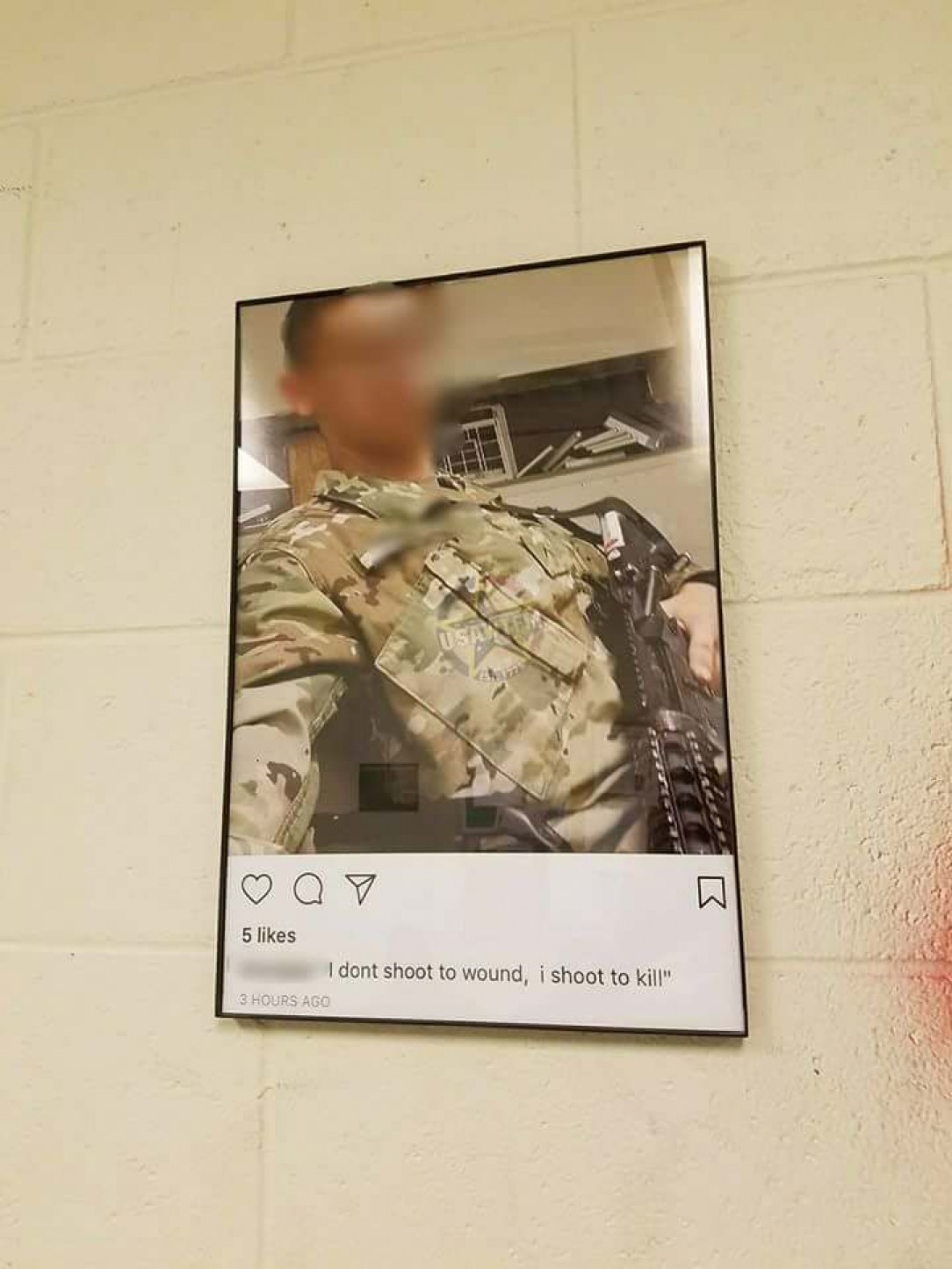When you are in an aviation unit and post a badass pic to your IG, your unit makes it a poster and hangs on the wall