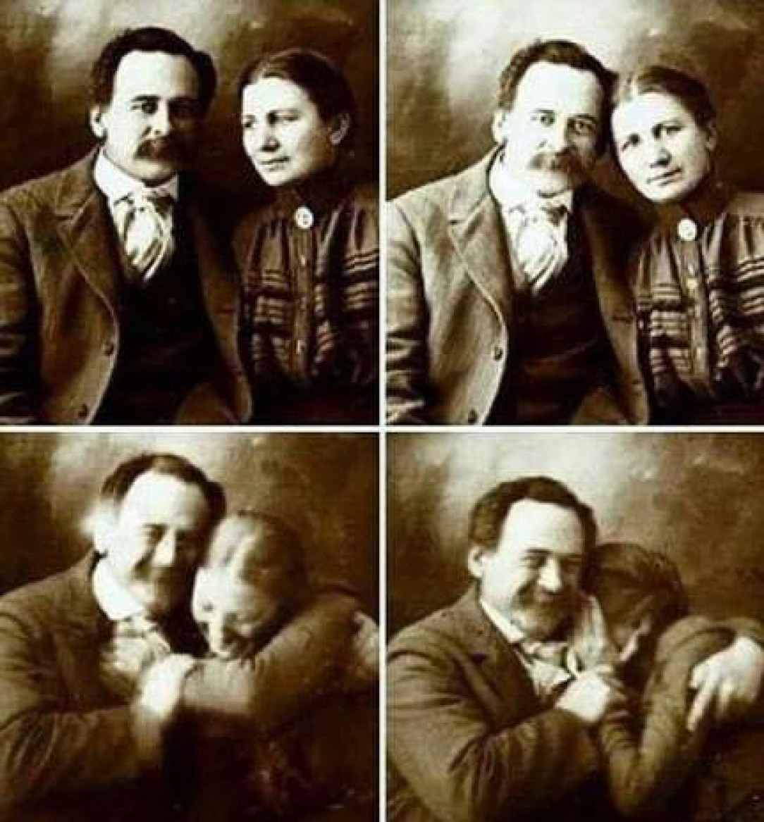 Victorian couple trying not to laugh during a photoshoot (1800’s)