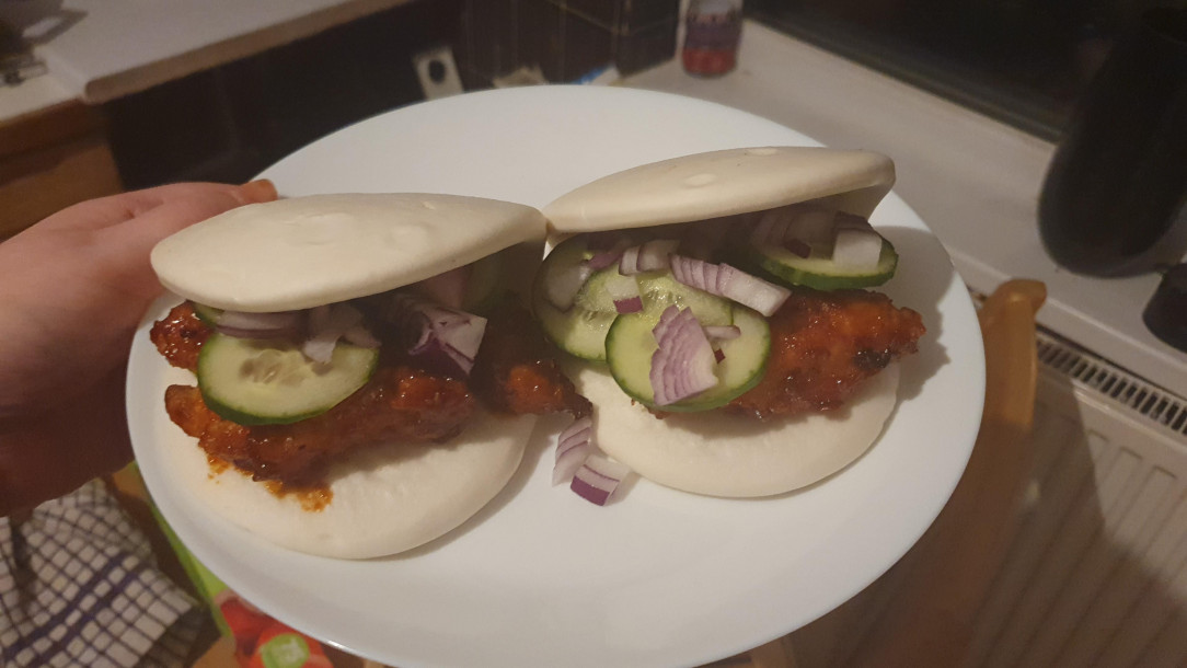 Any love for Korean spicy fried chicken bao?