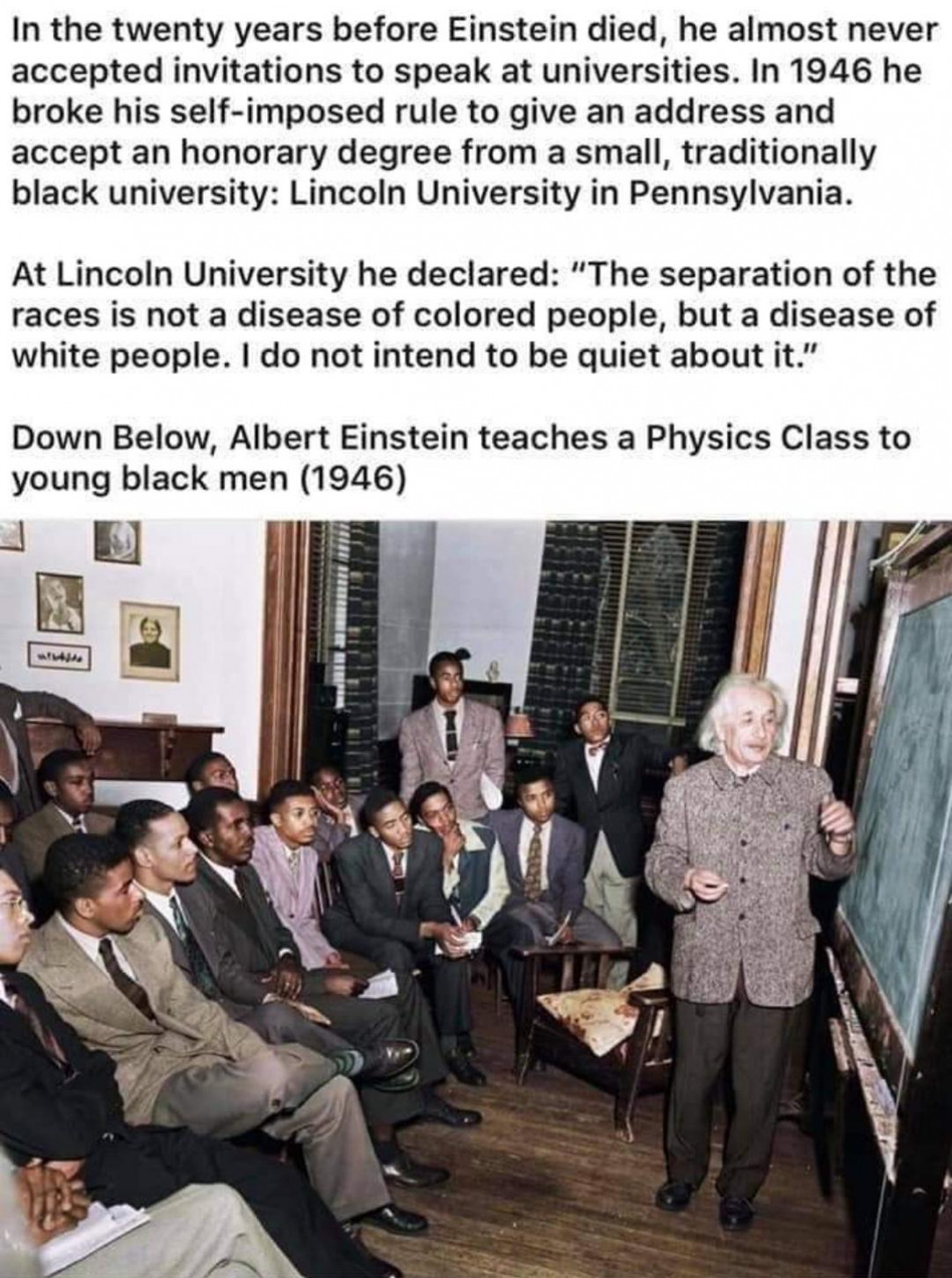 Racism is dumb and Einstein was not dumb