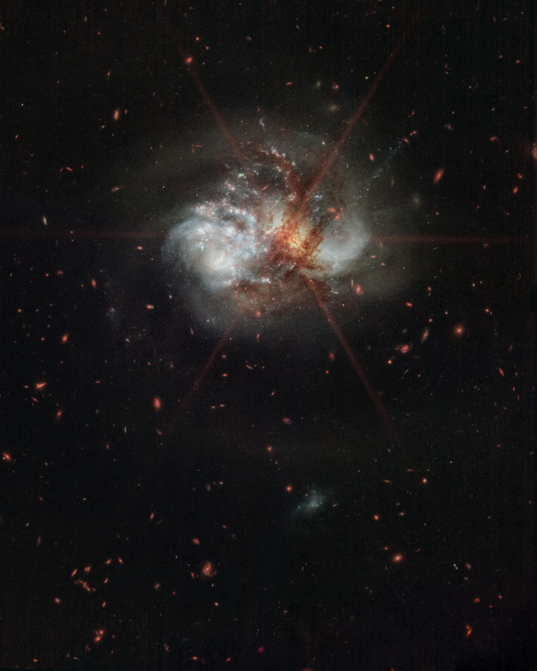 Merging Hubble &amp;amp; Webb to observe merging galaxies