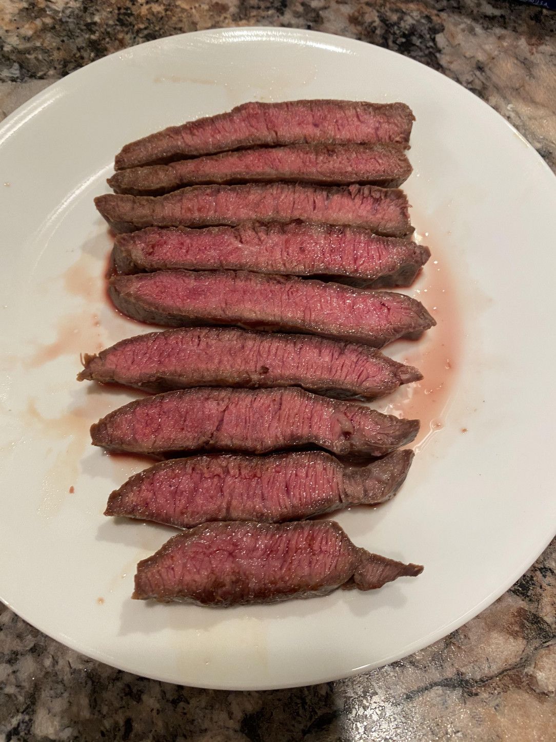 Perfectly cooked steak