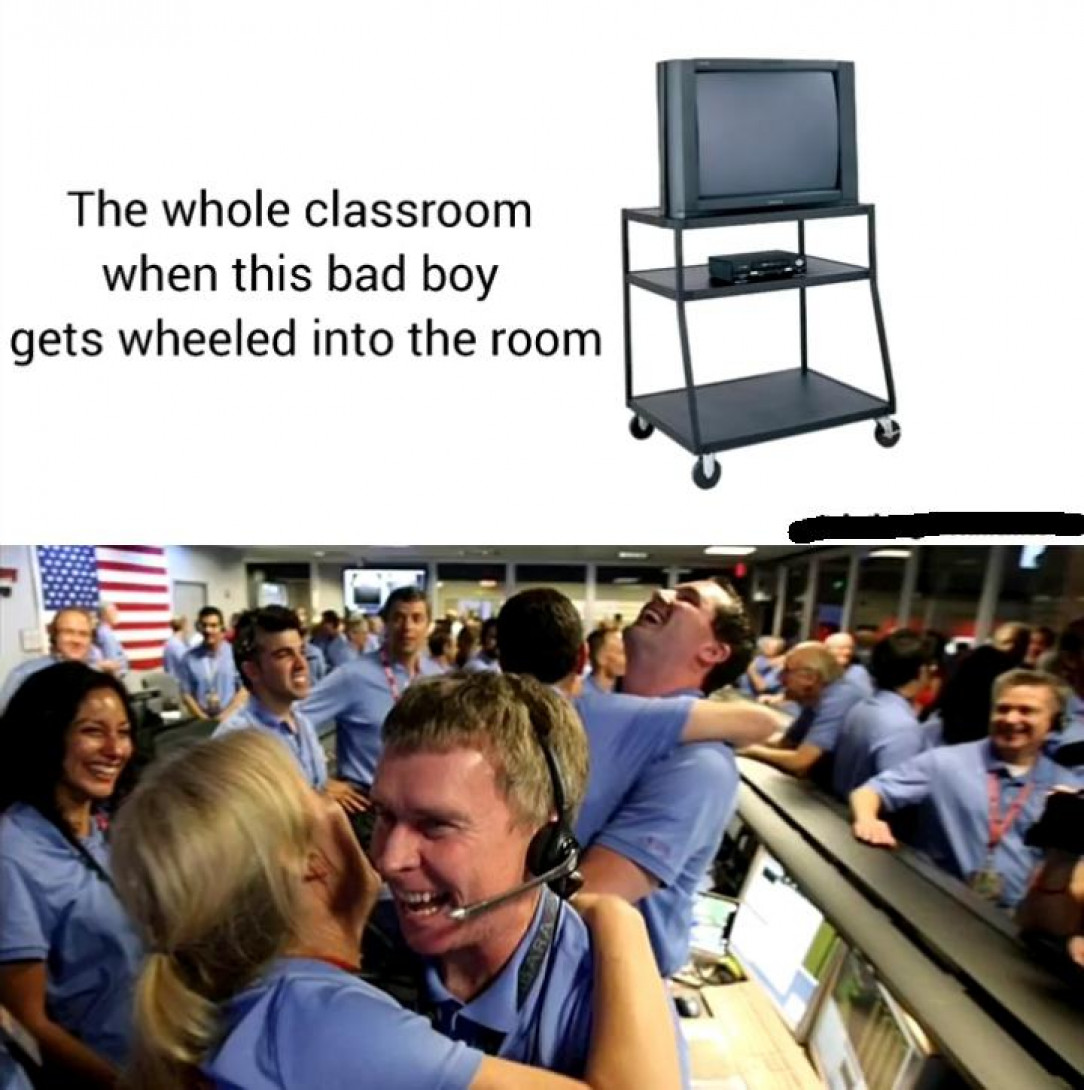 honestly we all loved watching a movie in class as kids