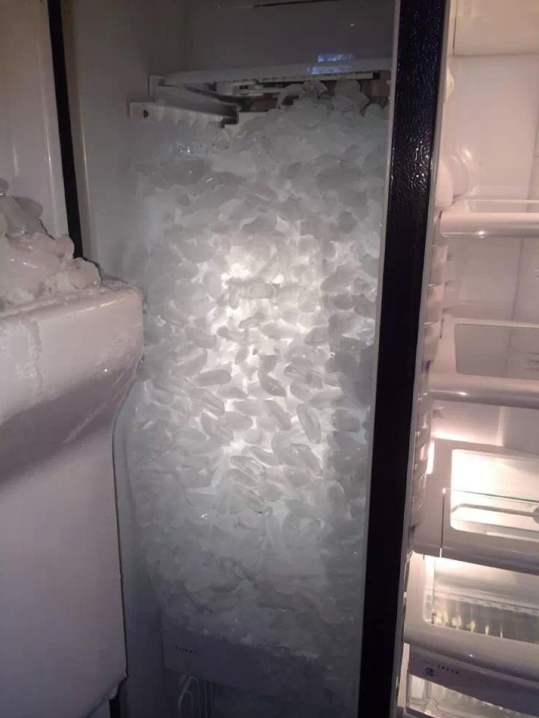 Forgetting to put the ice tray in the freezer