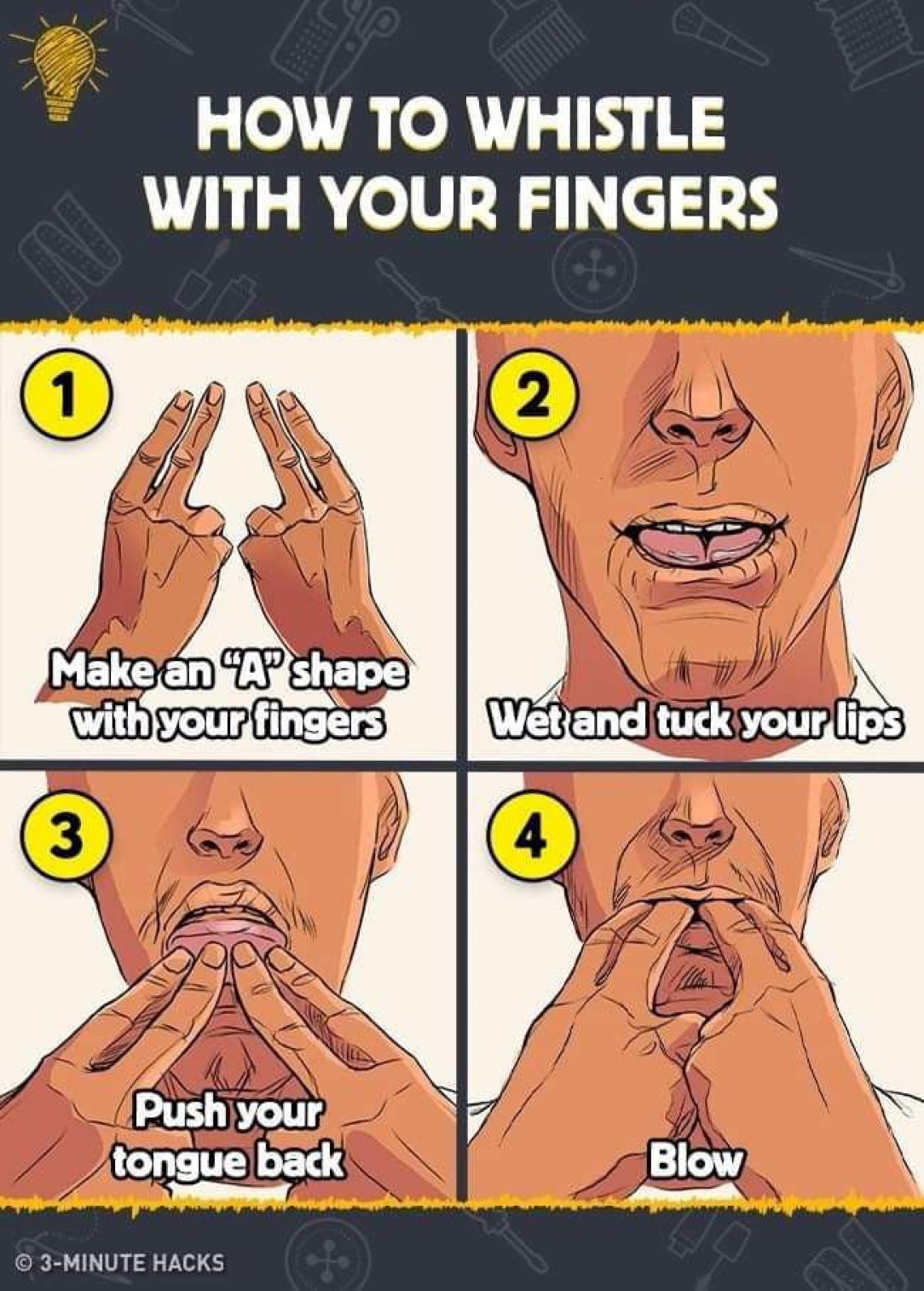 How to create a loud whistle using your fingers