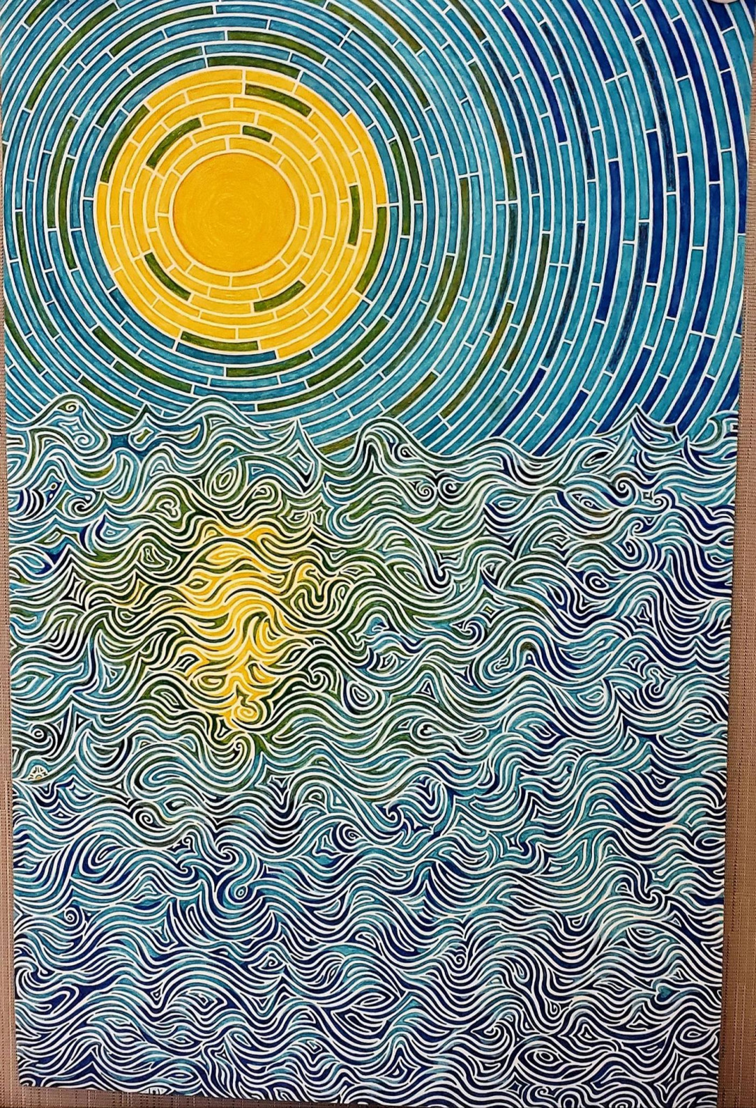 An art piece of mine. Sun Over Water