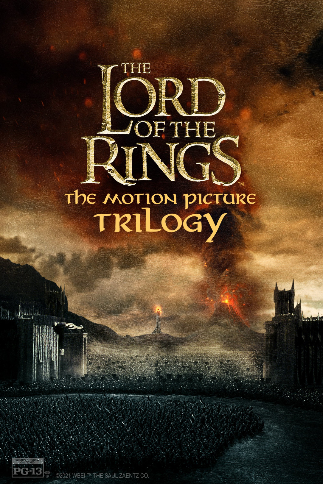 Official poster for the IMAX release of &#039;The Lord of the Rings Trilogy.&#039; Remastered by Peter Jackson in stunning 4K, experience the epic in IMAX theatres Feb 5