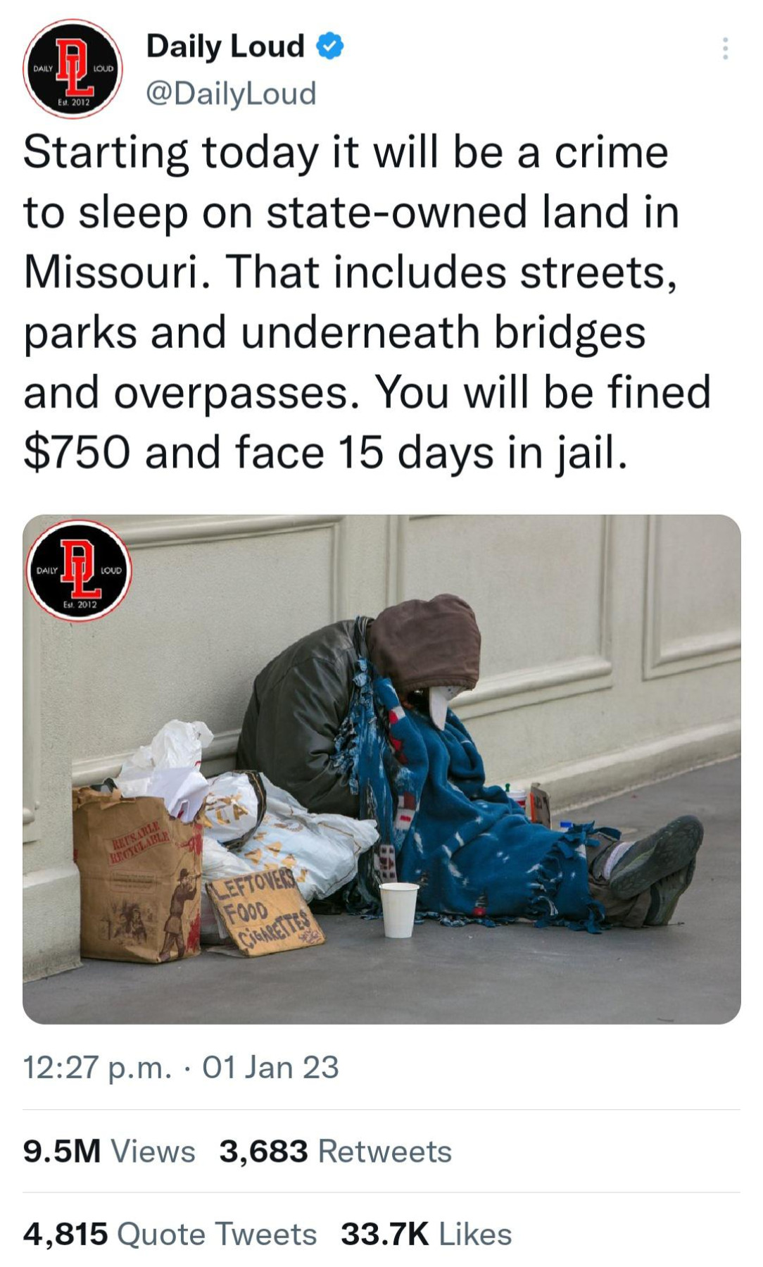 Missouri criminalizing homelessness