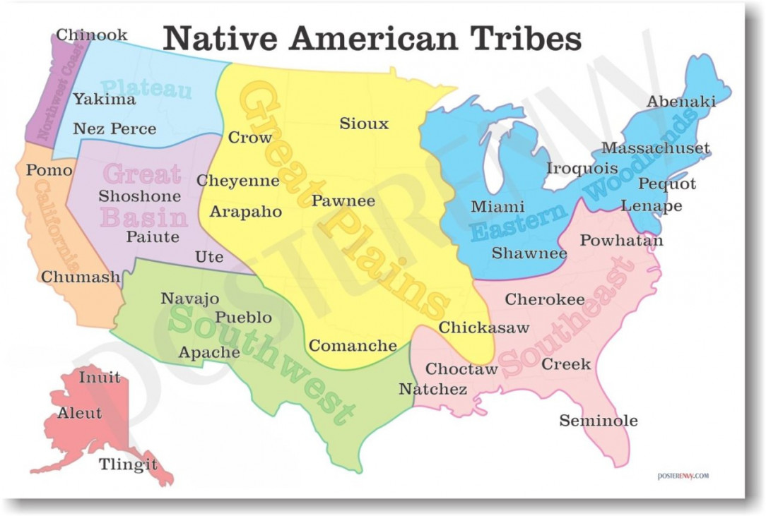 Native American Tribes Map
