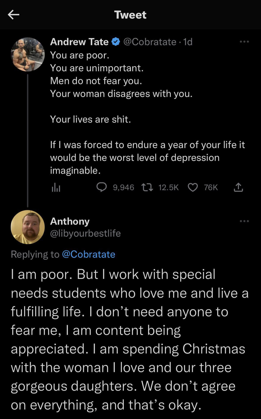 Andrew Tate DESTROYED by Local Wholesome Man