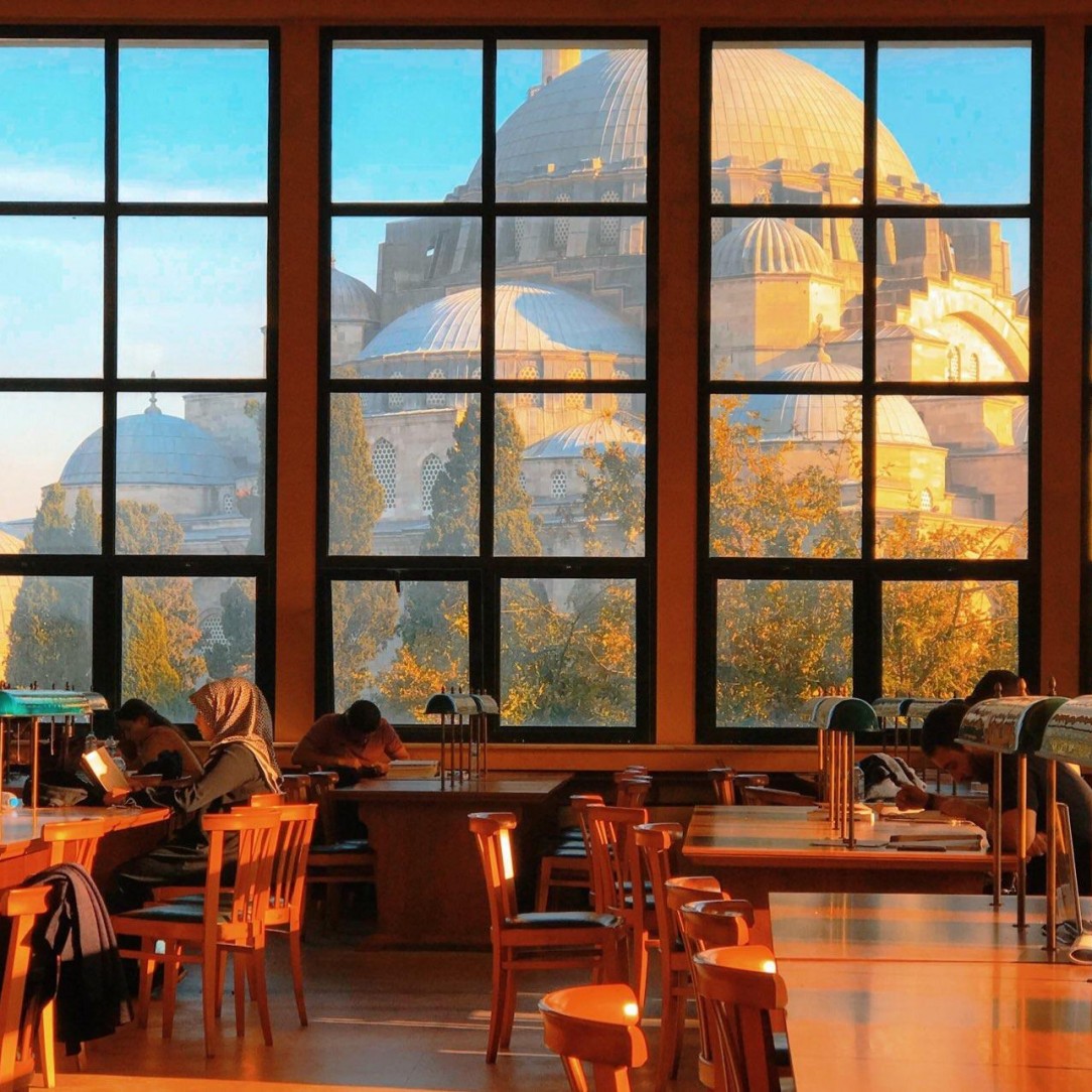 The view from the Istanbul University Library