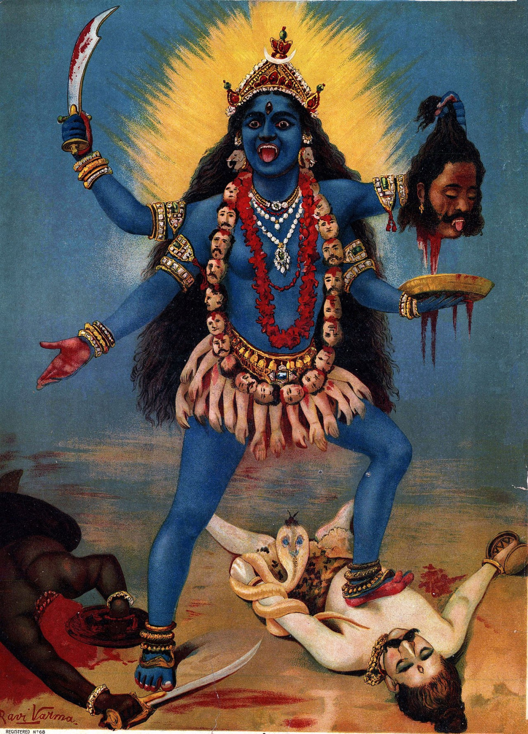 Kali, the Indian goddess of power and destruction