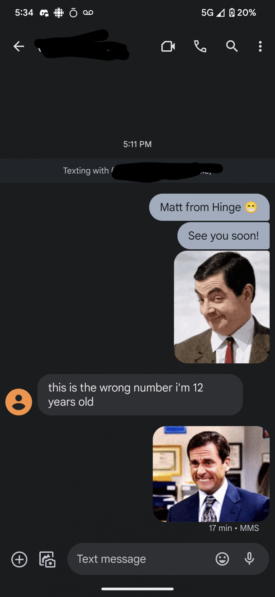 Girl accidentally gives me the wrong phone number