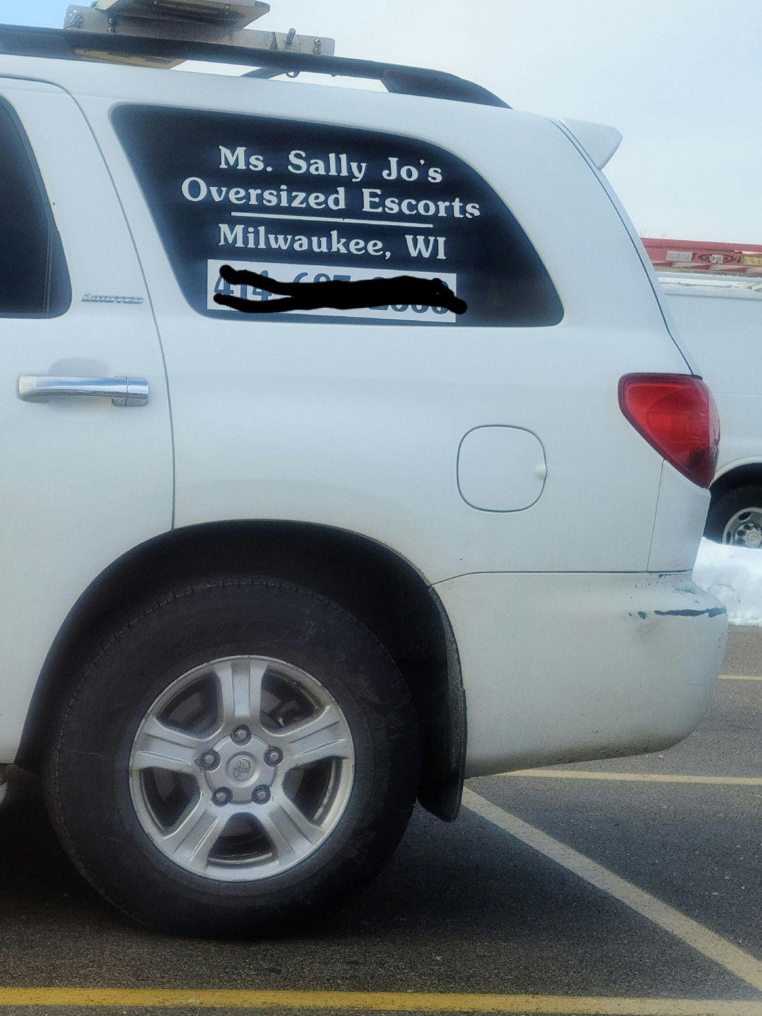 Call Sally Jo&#039;s for an oversizes escort 😂