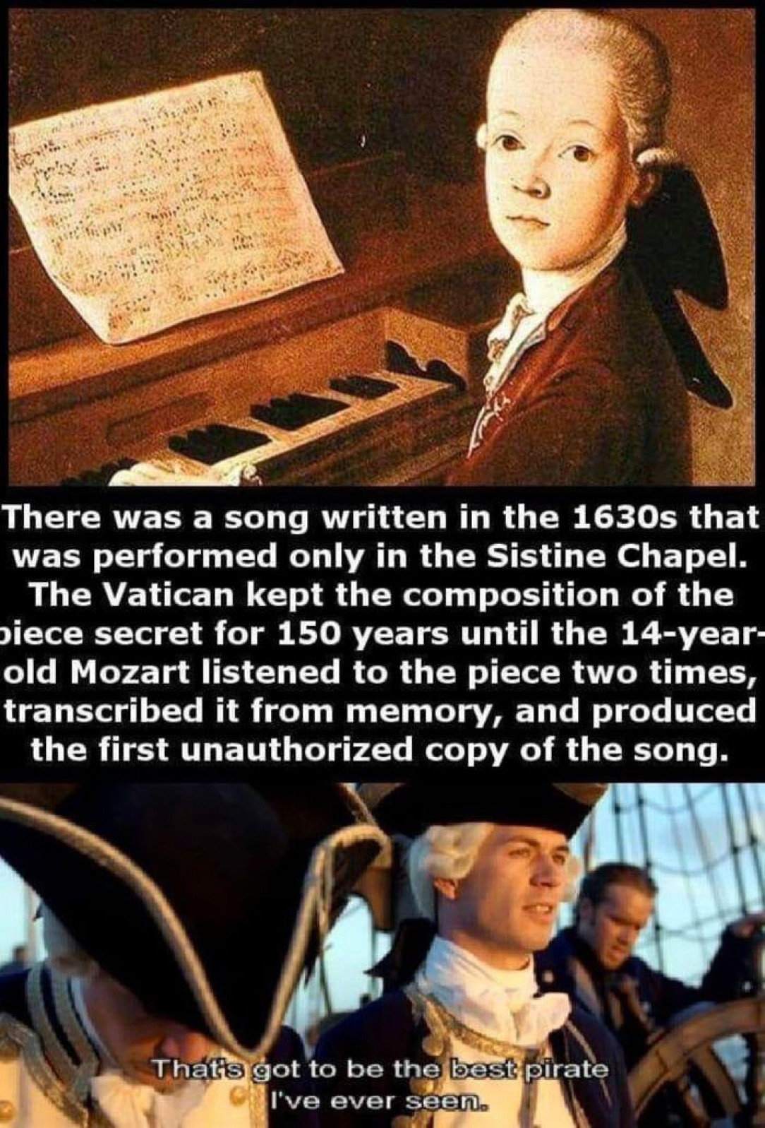 The first music piracy