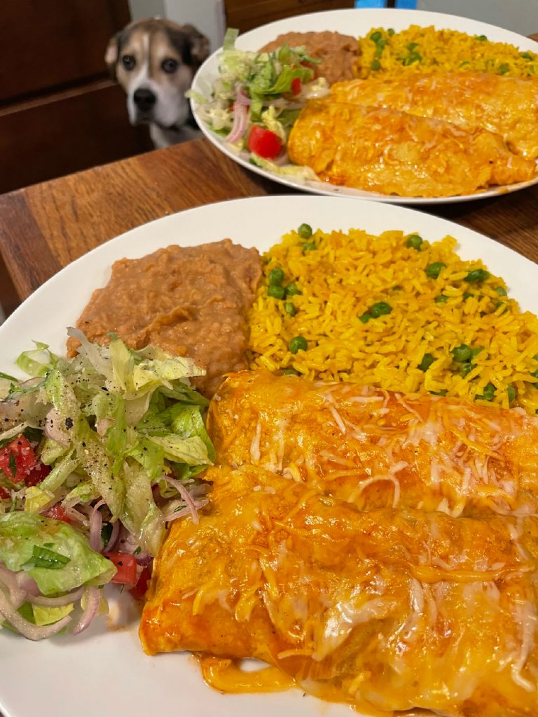 Pork enchiladas