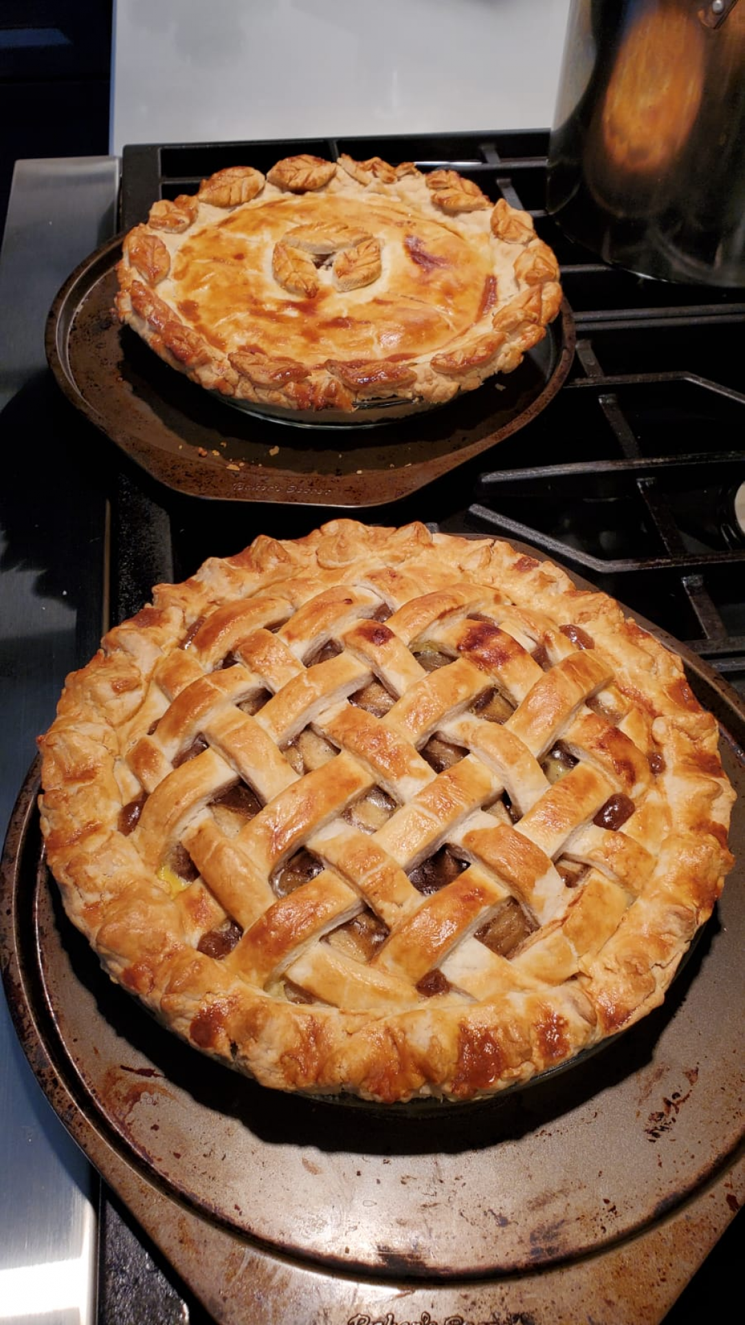 Freshly baked apple pie