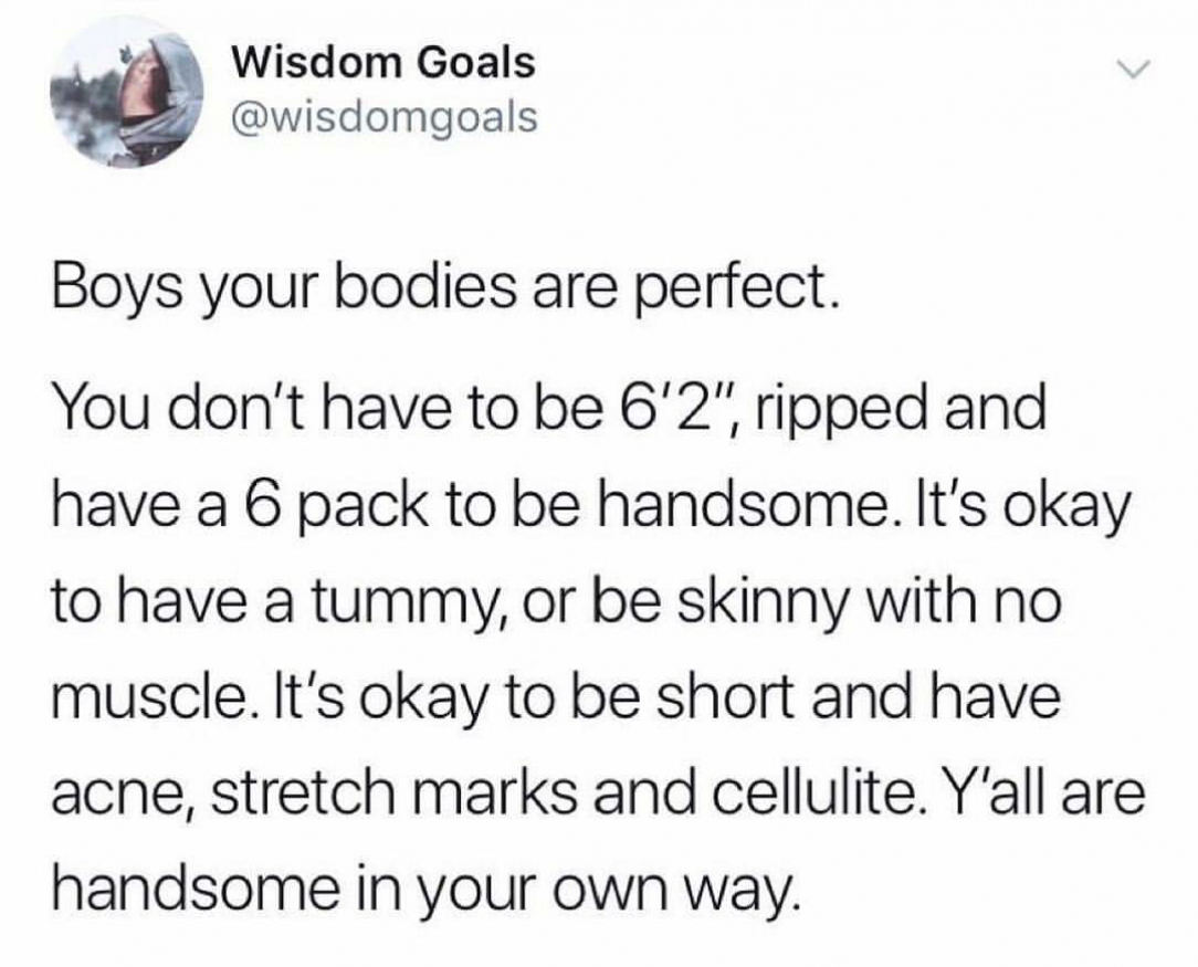 Male body positivity