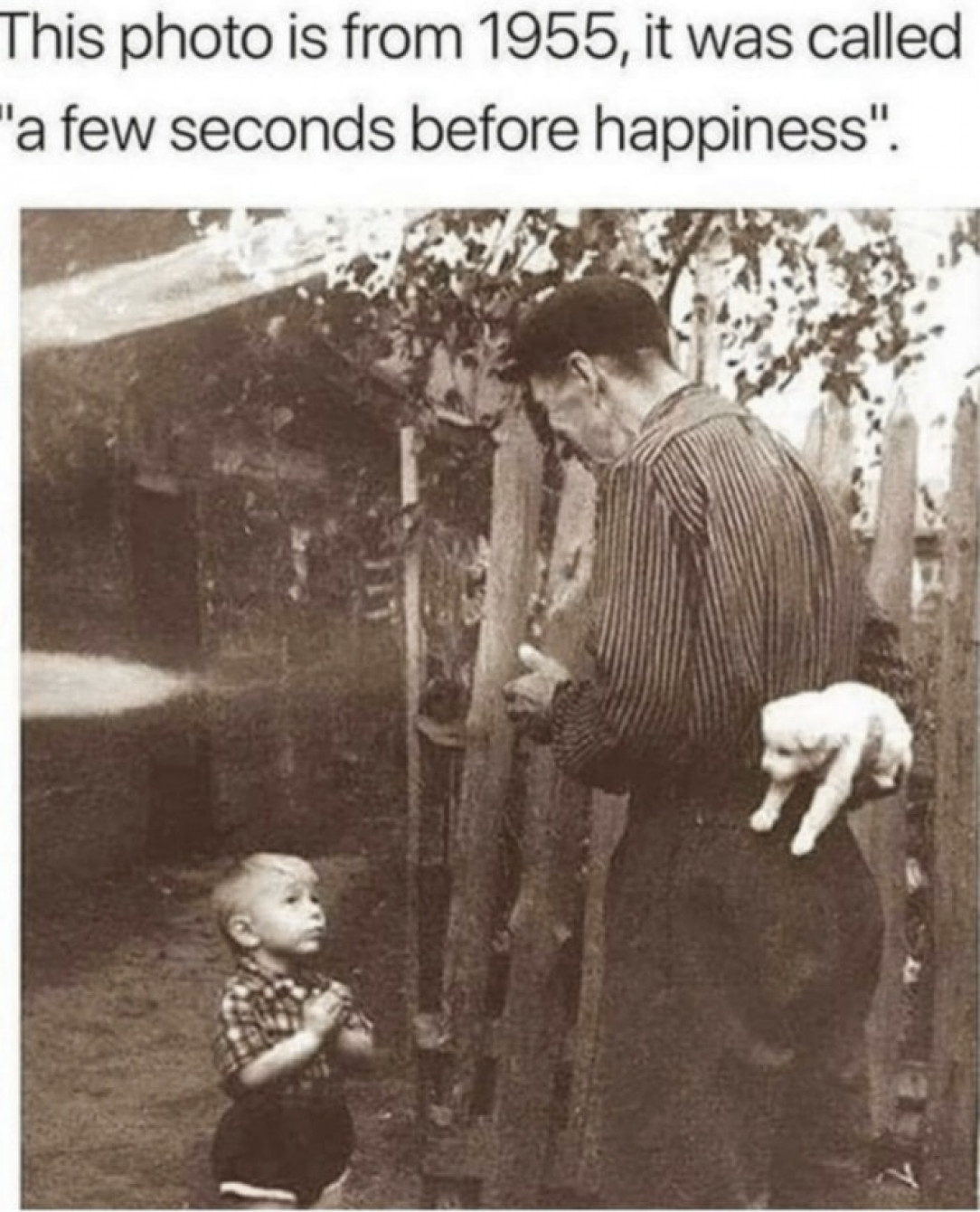 few second before happiness