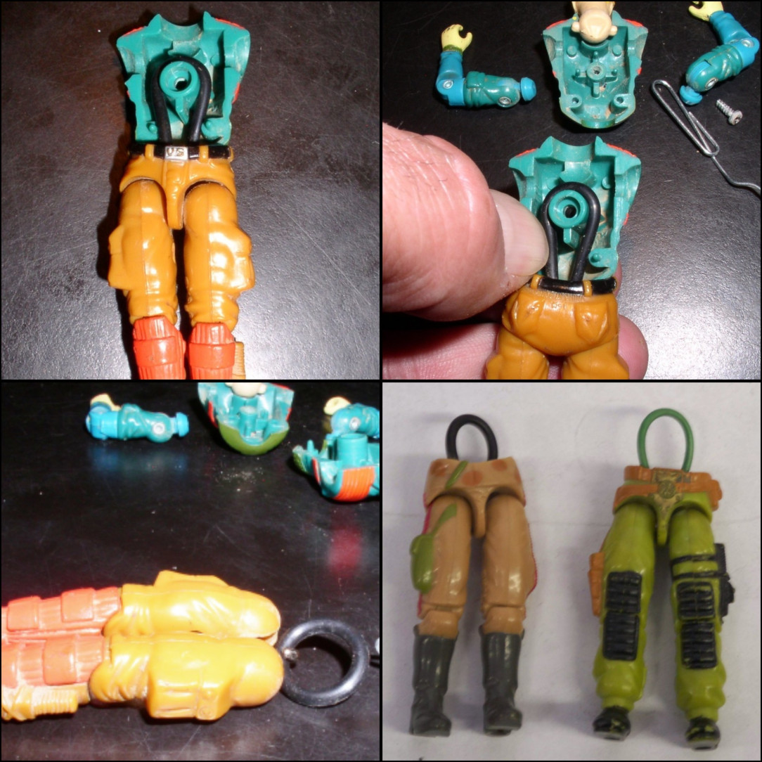 Rubber Bands Inside G. I. Joe Action Figures (1982)