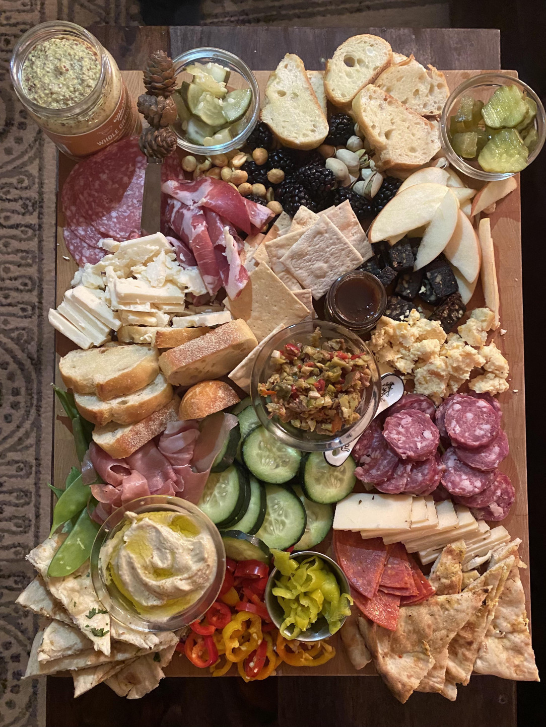 I made a charcuterie board for my birthday