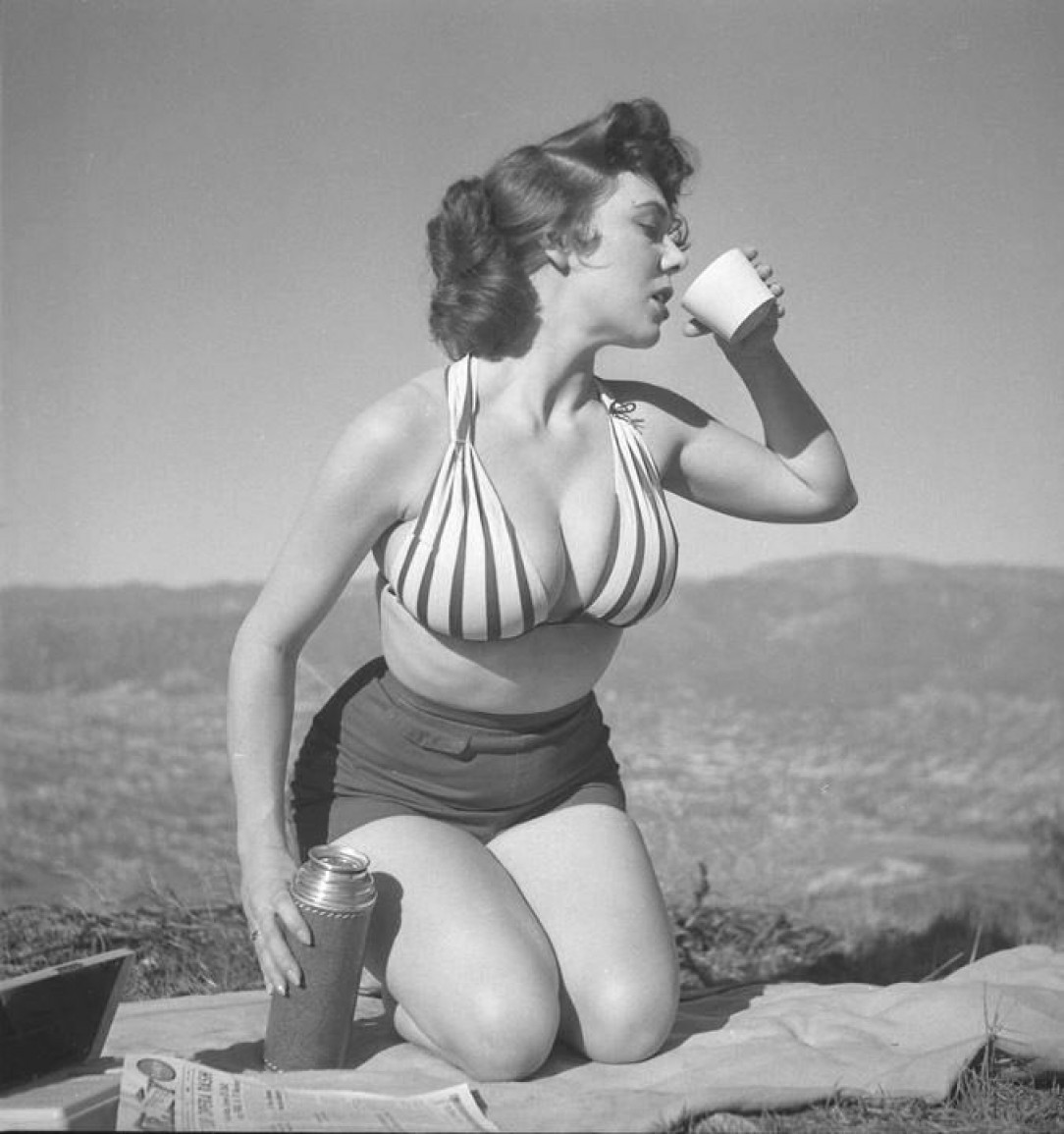 Meg Myles in the mid-1950&#039;s - pin-up model and actress,