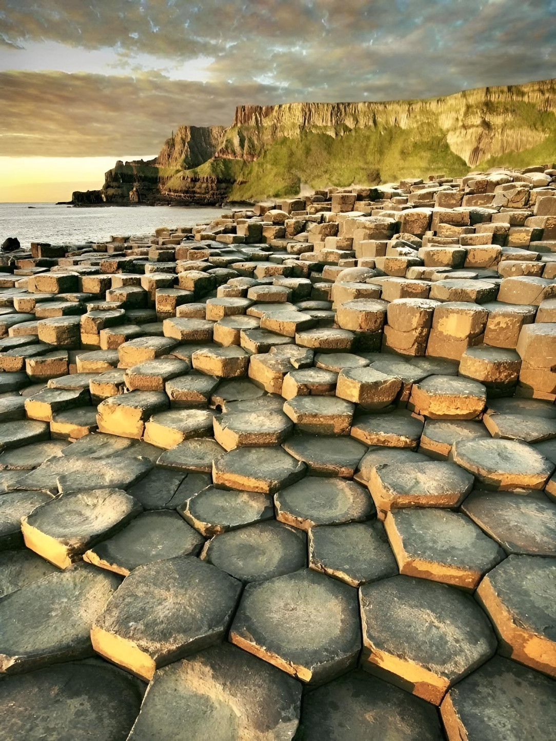 This natural phenomenon is called the Giant&#039;s Causeway in N. Ireland