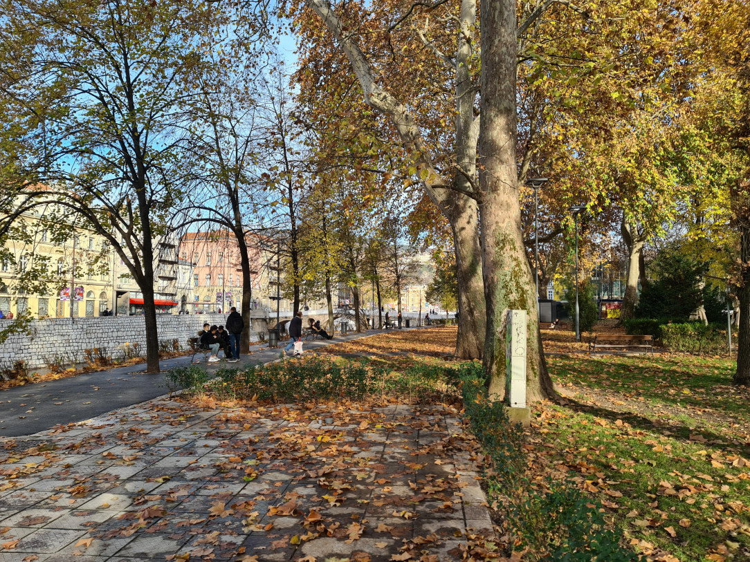 Sunny autumn day in Sarajevo