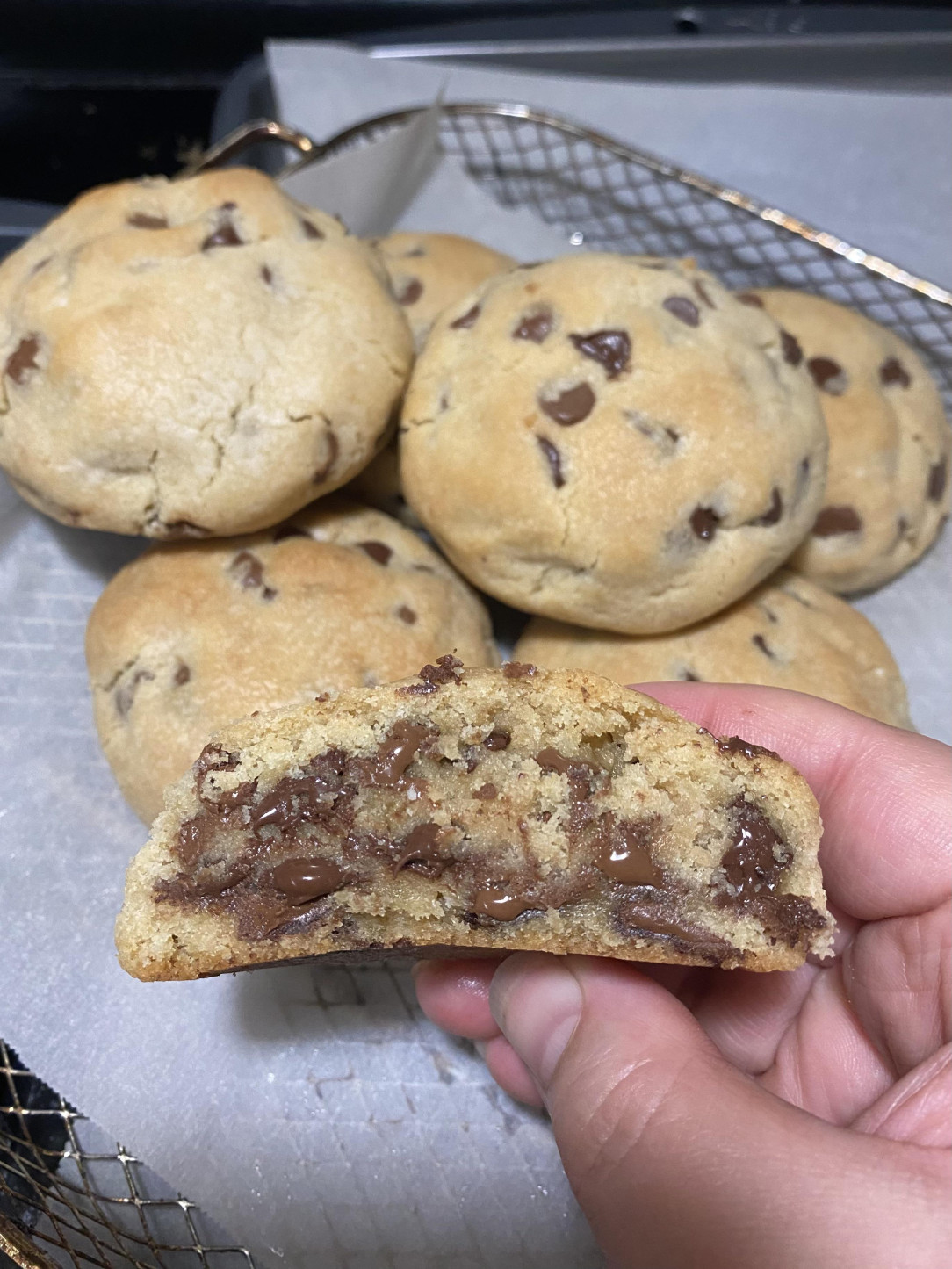 These NYC style chocolate chip cookies I baked belong here