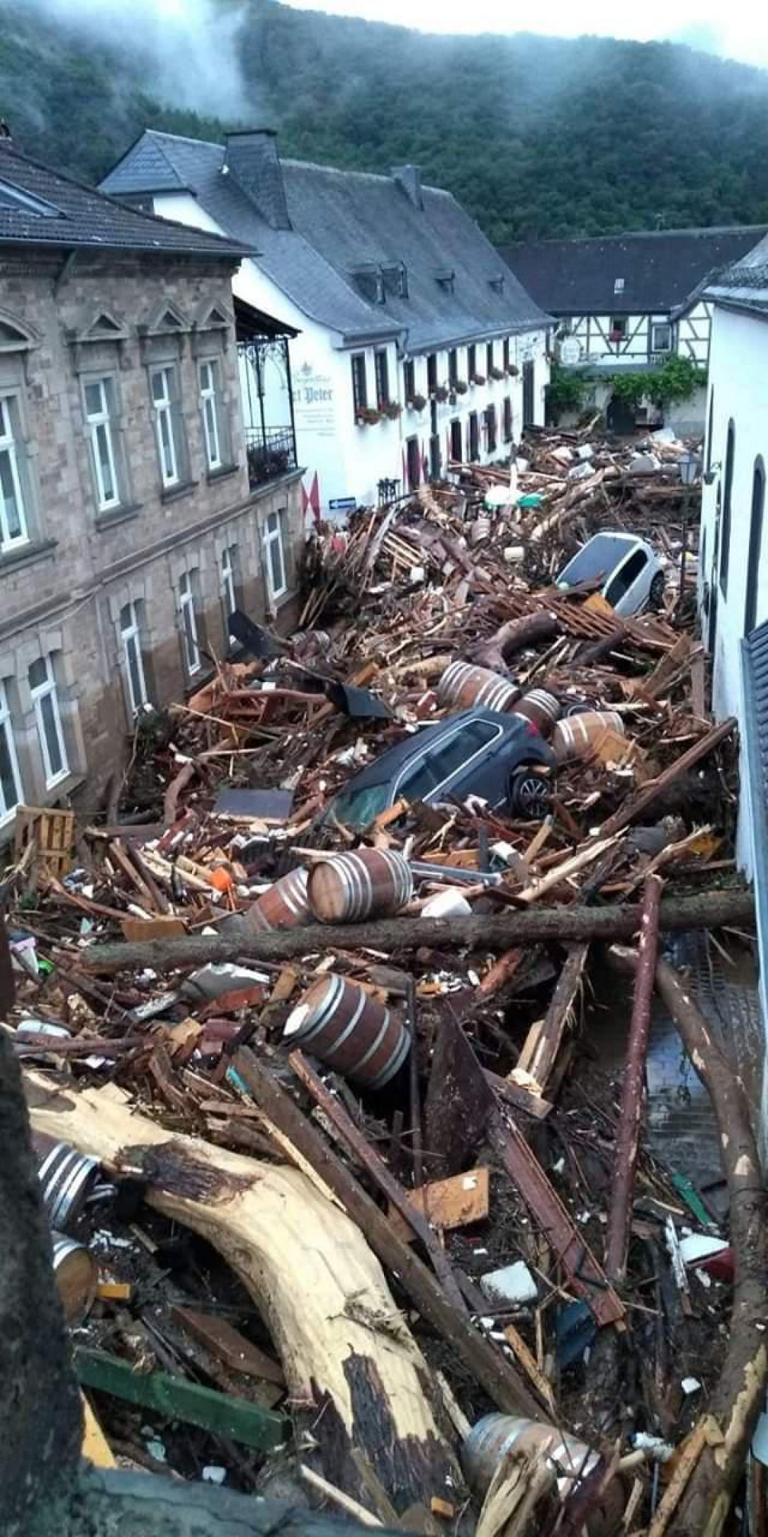 The aftermath of recent flooding in Germany