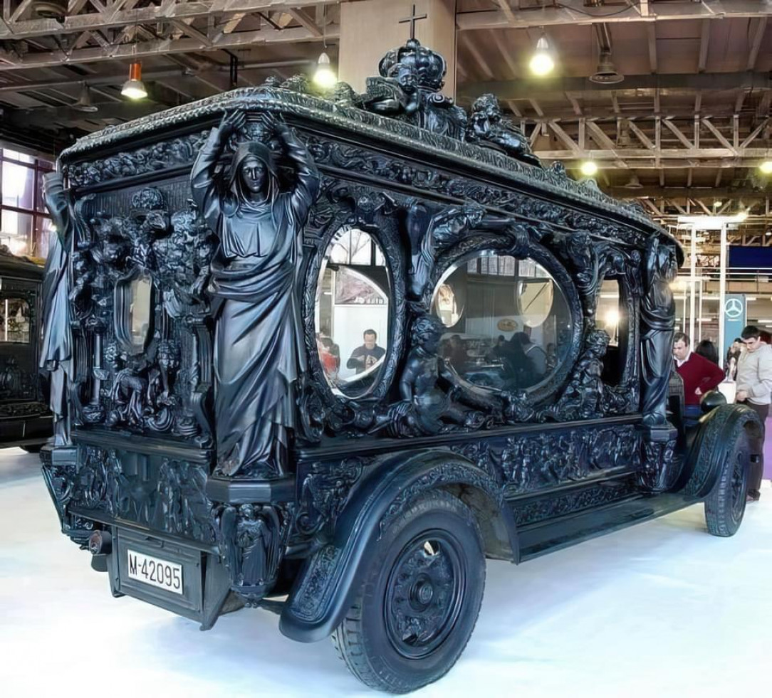 1920’s hand-carved hearse