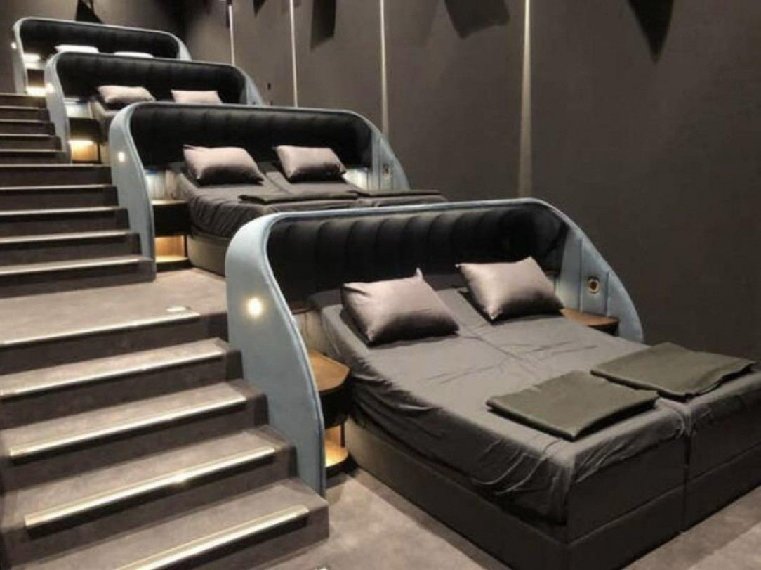 There&#039;s a movie theater in Switzerland that lets you rent out beds to watch a movie in