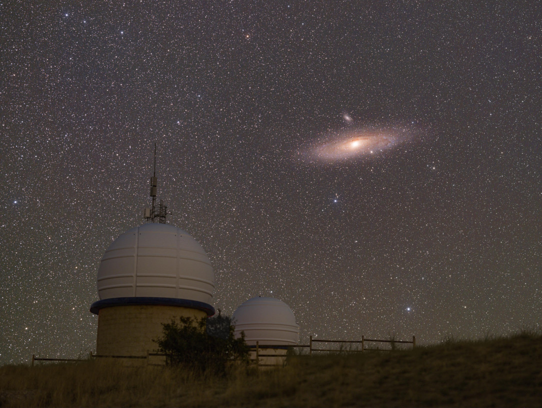 Andromeda above the Observatory
