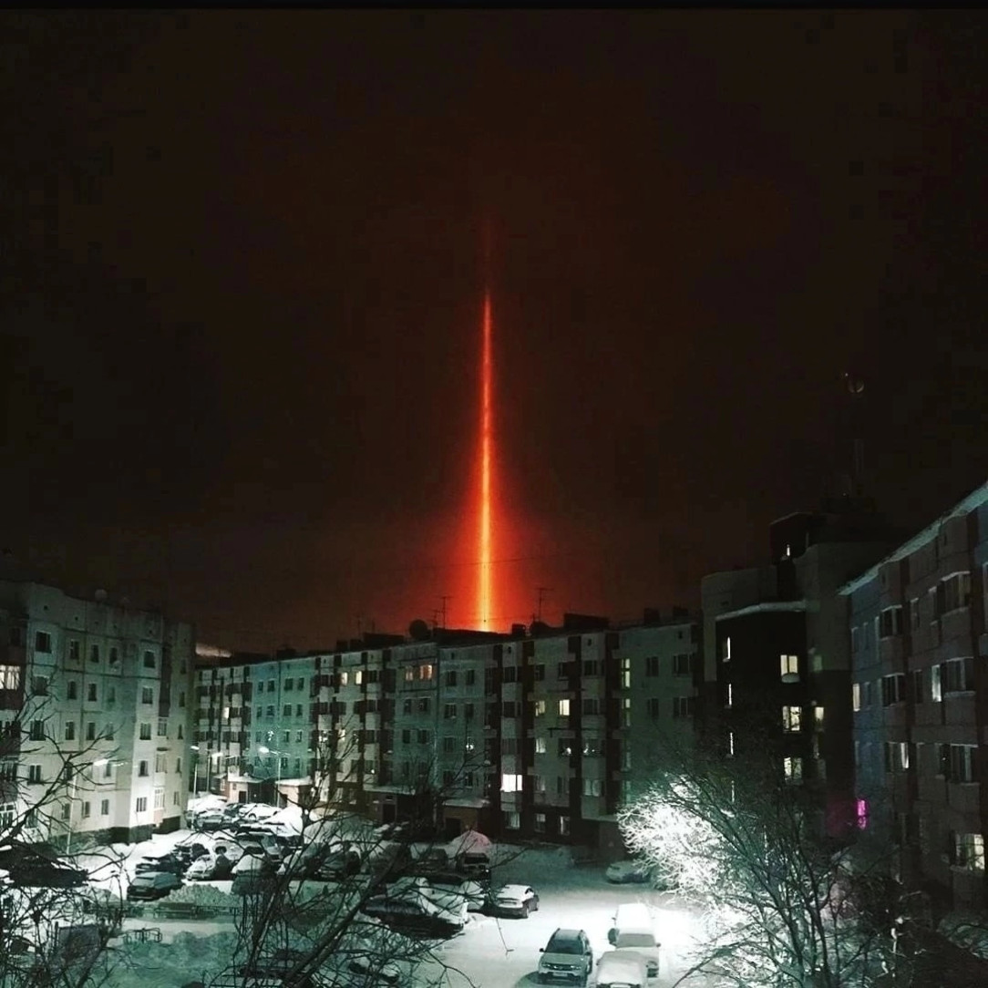 An interesting aerial phenomena in Novy Urengoy