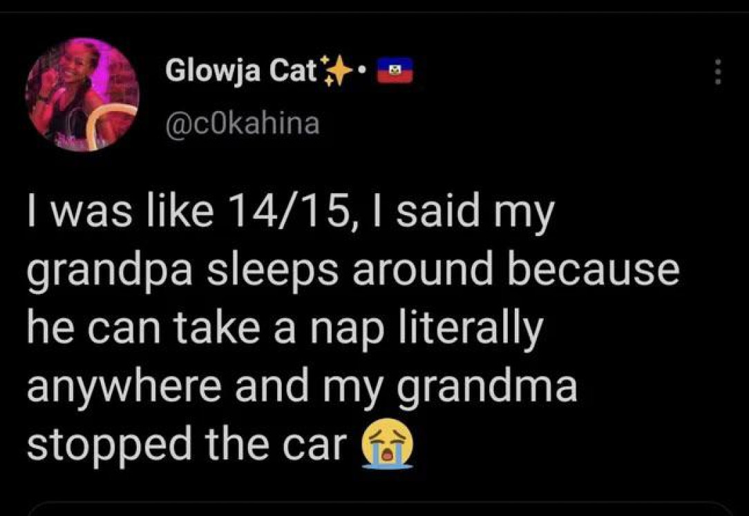 Grandpa sleeps around
