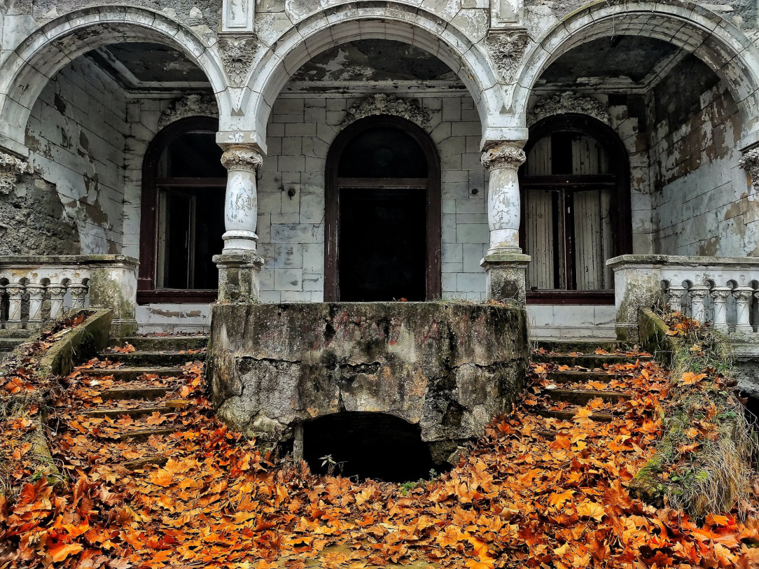 The abandoned Spicer Mansion, Beočin, Serbia