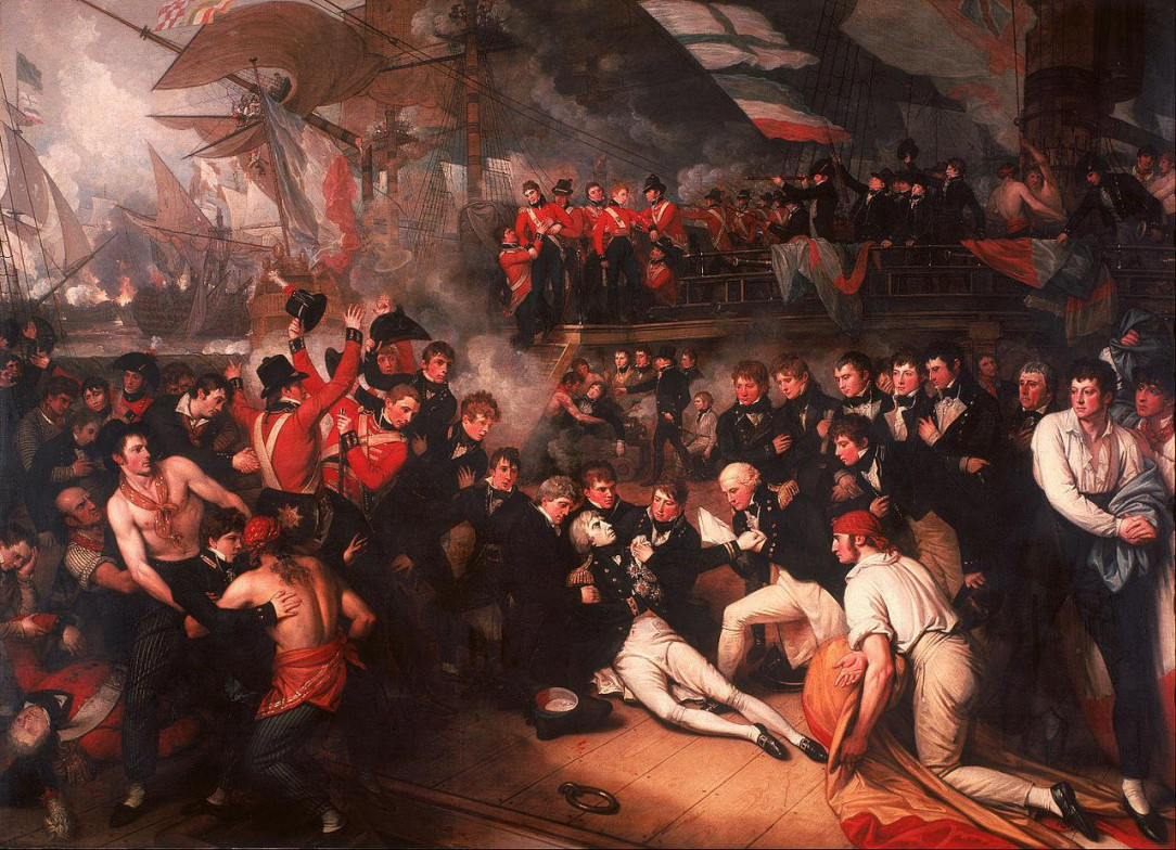 On this day in 1805 Admiral Nelson dies defeating the combined French &amp;amp; Spanish fleets at Trafalgar