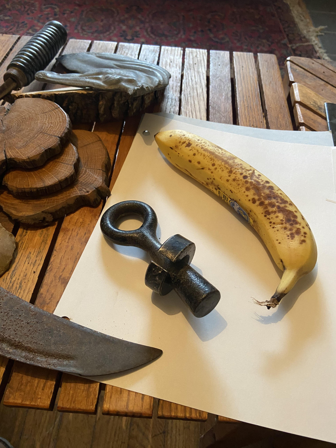 Barbed wire puller (banana for scale)